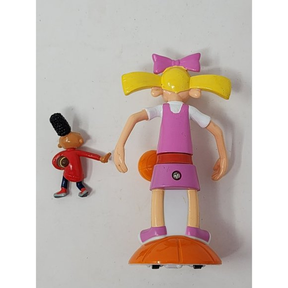 Vintage Nickelodeon 2003‎ Wendys Hey Arnold Helga And Gerald Toys - Picture 2 of 5